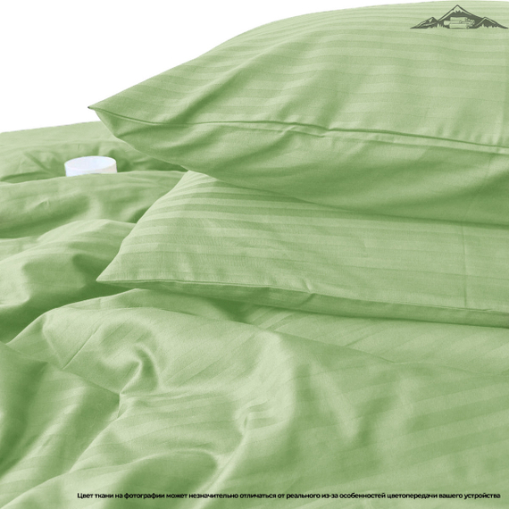 Сатин-страйп &quot;Фисташка&quot; | ш.240 см | 130 г/м² | хлопок-100%