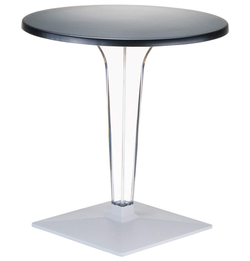 Стол пластиковый Siesta Contract Ice, Ø800х730 мм, черный