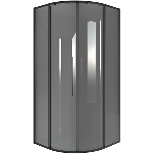 Душевой уголок Niagara Nova 100х100 NG-2827-34BLACK профиль Черный матовый стекло тонированное