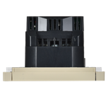 FORTE&PIANO Розетка 1-местная с заземлением с защитными шторками винтовое крепление 16А USB A+A 3,1А FP445 ваниль IEK