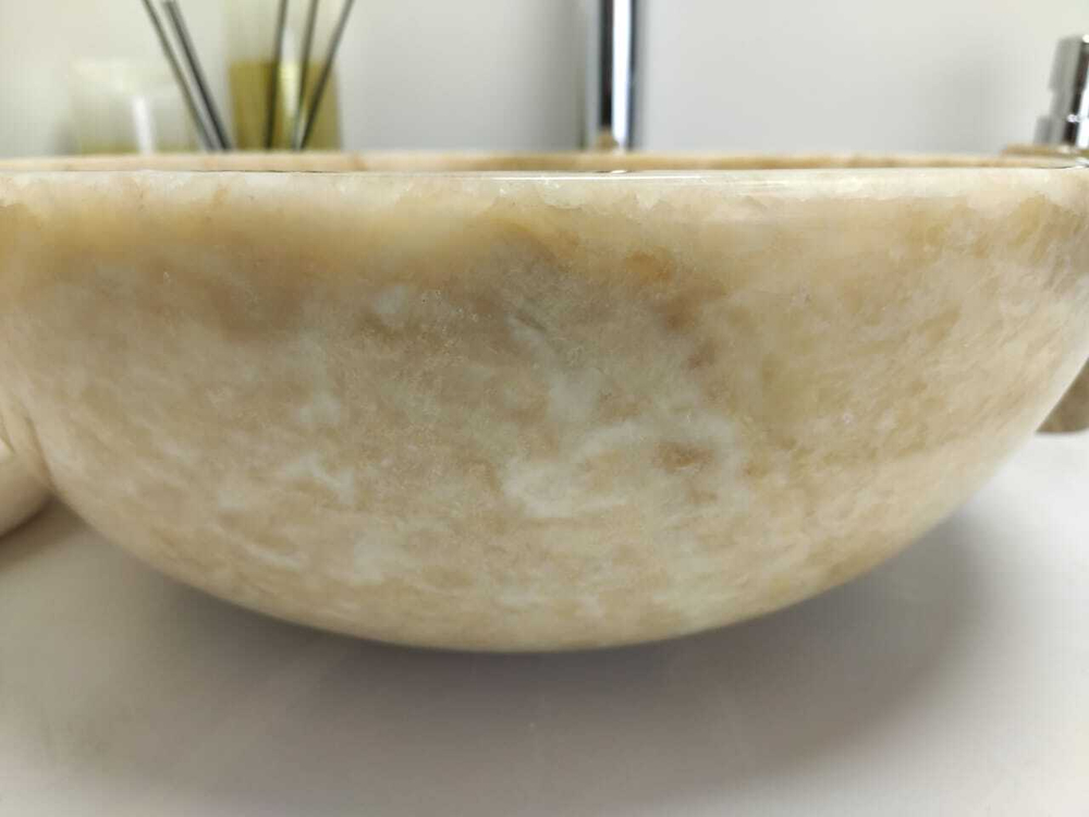 Раковина из оникса Bowl Yellow TinLip BO-60324 40*40*15