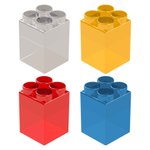 Элемент прозрачный высокий 12x12x17,5 см для конструктора 10"