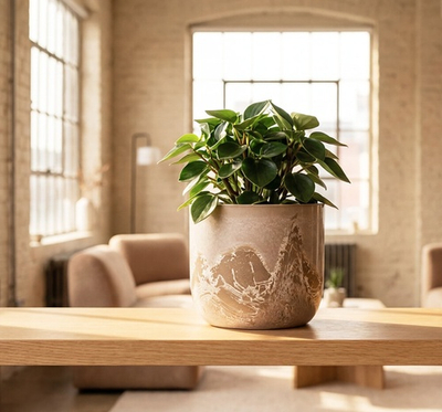 Кашпо МИКРИТ D=150см 1 л со вставкой 15*15*14 см М3264