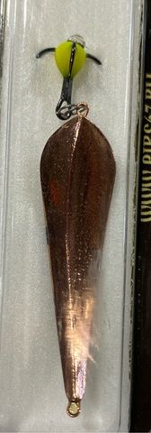 Блесна зимняя диво с чертиком Вазуза большая 7,2гр цв: Медь (бл.1шт)