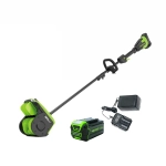 Greenworks GD40SS2 40В снегоуборщик аккумуляторный (1 x 5 Ач, ЗУ) ковш 30 см, выброс 7.6 м 2603107UG