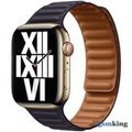 Apple Watch Leather Link 45mm Ink - M/L (165–205mm)