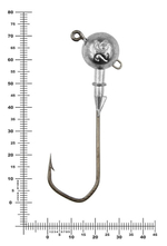 Джиг некрашеный Stinger Eye Jig, крючок Vido Craft VD-079 6/0 (3шт/уп)