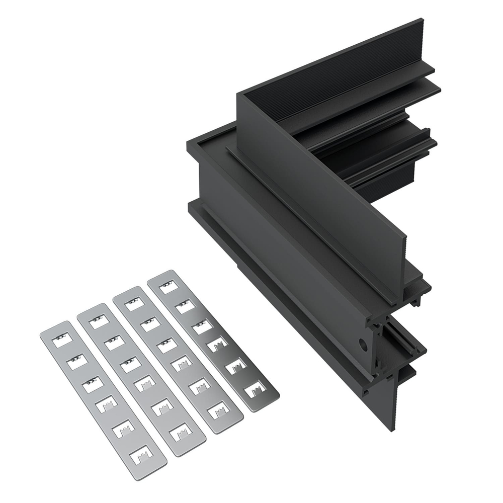 Внутренний угол - соединитель для встраиваемого магнитного шинопровода под ГКЛ 12мм ST Luce SKYLINE 48+ ST1007.449.12