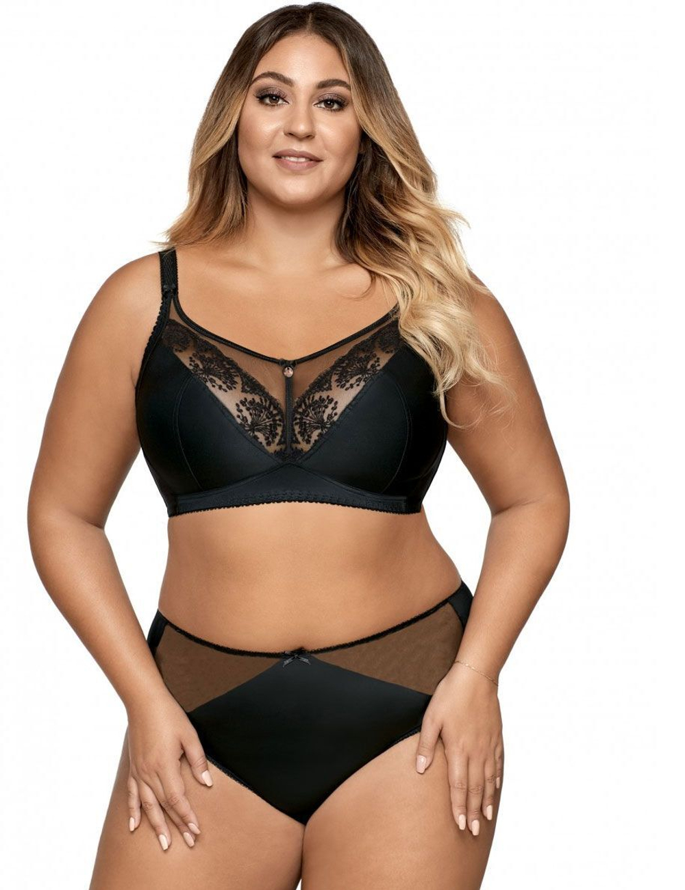 Бюстгальтер с мягкими чашечками без косточек (Размер: 85E) (Цвет: бежевый)