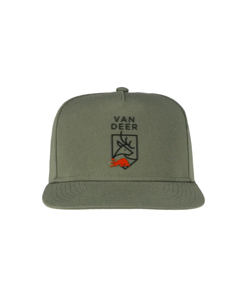 VAN DEER бейсболка Classic Flat Cap OSFA (khaki)