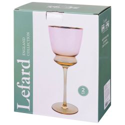 НАБОР БОКАЛОВ ДЛЯ ВИНА "TWIST & SHINE" PINK, 2 ШТ/380 МЛ