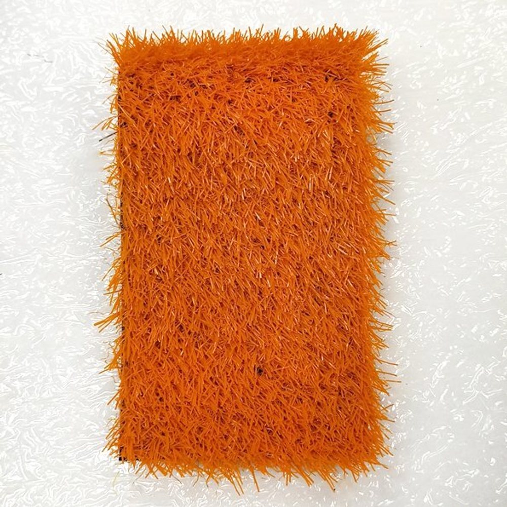 Трава искусственная "Деко" оранжевая, ширина 2м, рулон 25м, 50 кв.м