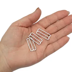 Регулятор для бретели серебро 25 мм