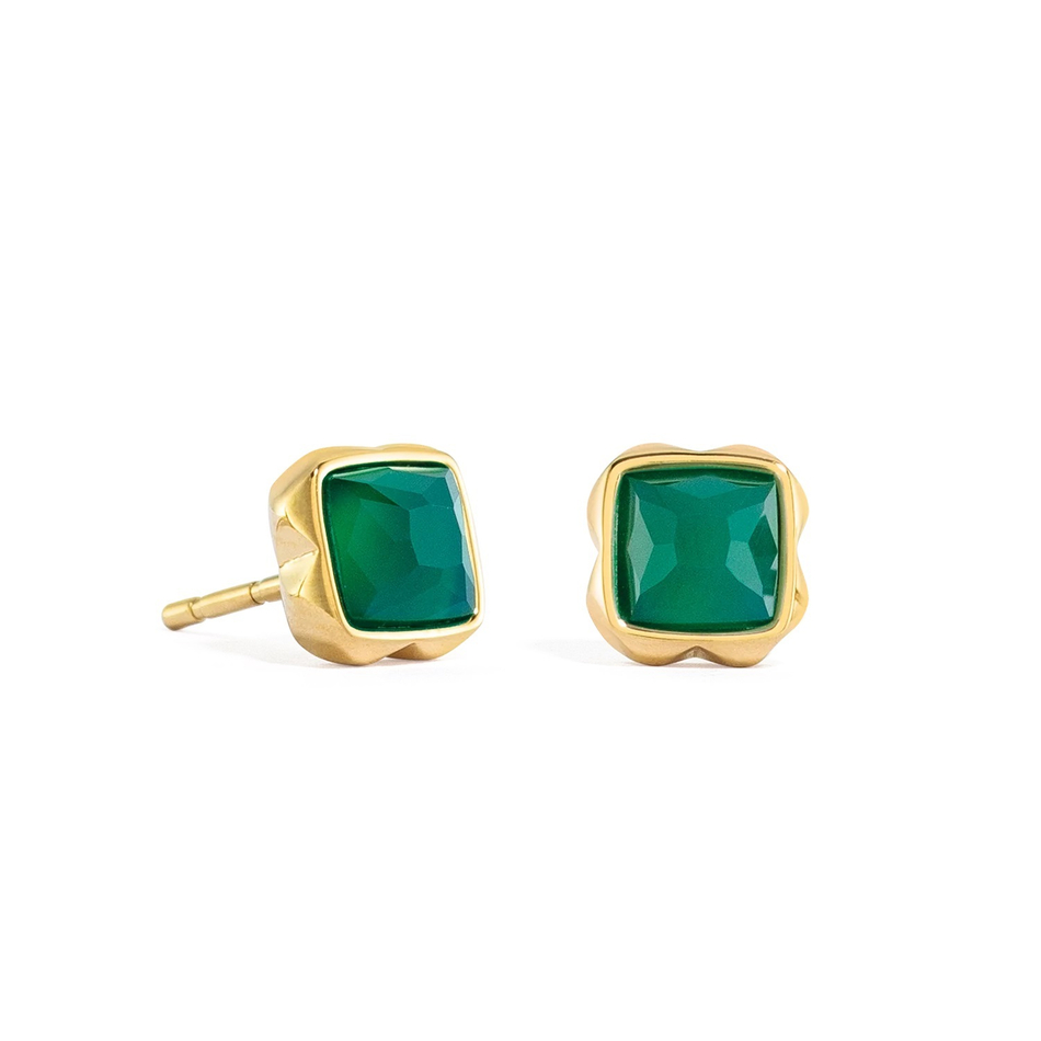 Серьги Coeur de Lion Green agate (May) 1301/21-0500