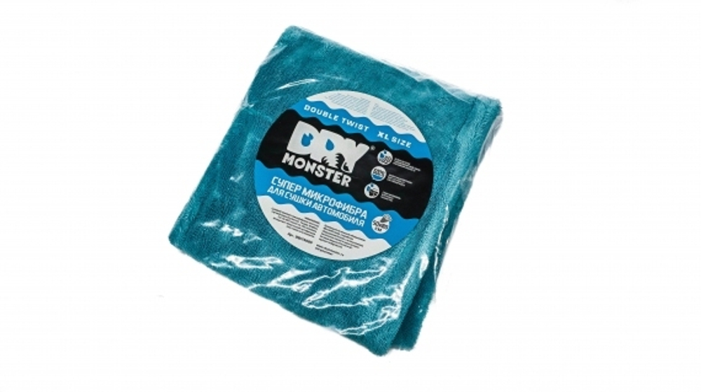 DRY MONSTER TOWEL-XL Standart GY Полотенце для сушки Цвет Голобое.Размер 50х80 см.Двустороннее