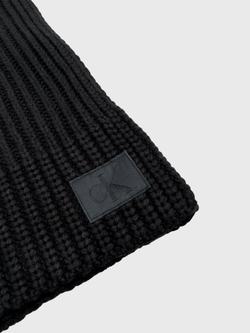 Шарф Calvin Klein Jeans Ribbed Knit Black Beauty - One Size