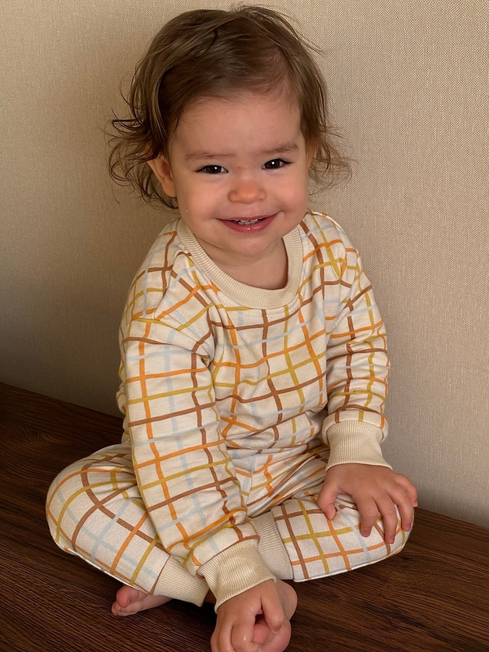 Утеплённый комплект Mjölk Цветная клетка