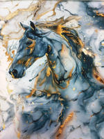 Кулирка Купон Лошадь Мрамор