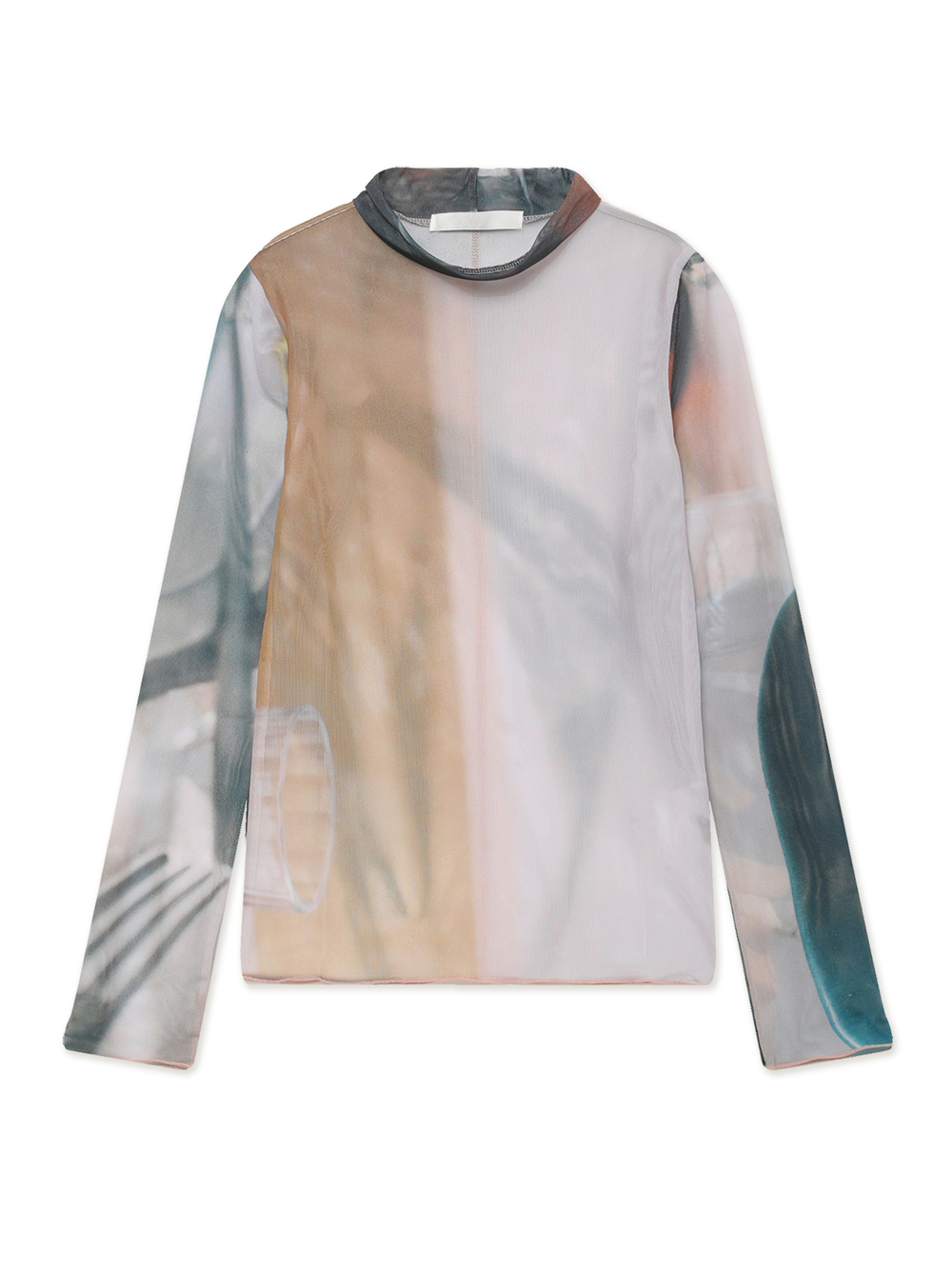 Футболка Дл. Рукав Mesh Hi-neck Long Sleeve (Table)