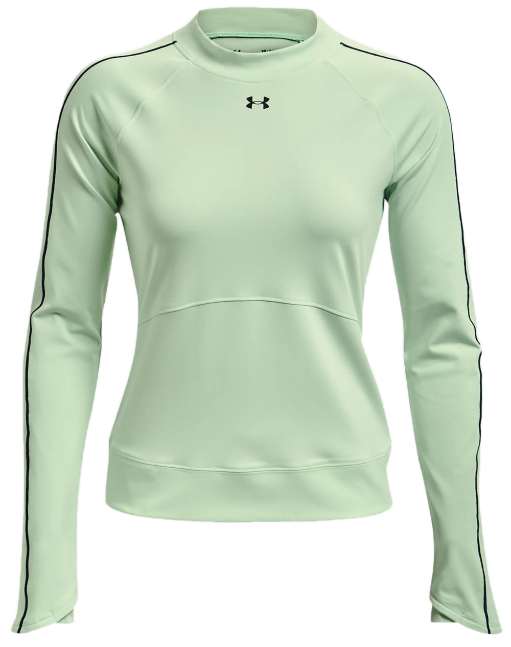 Женская теннисная футболка   Under Armour Rush ColdGear Core Top W - aqua foam/white