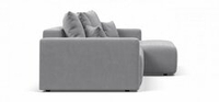 Угловой диван Босс Тренд Велюр Монолит сталь