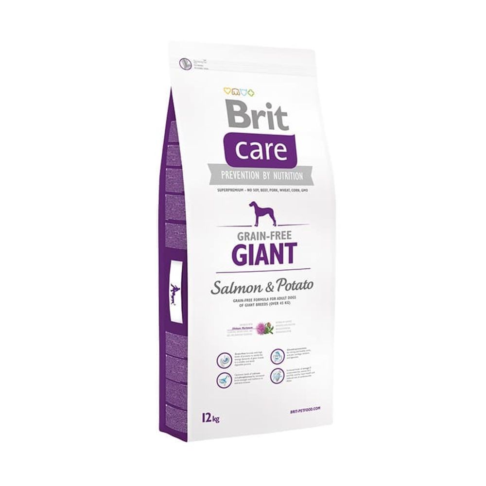 Brit Care 3кг Dog salmon giant беззерновой корм для гигантских пород с лососем
