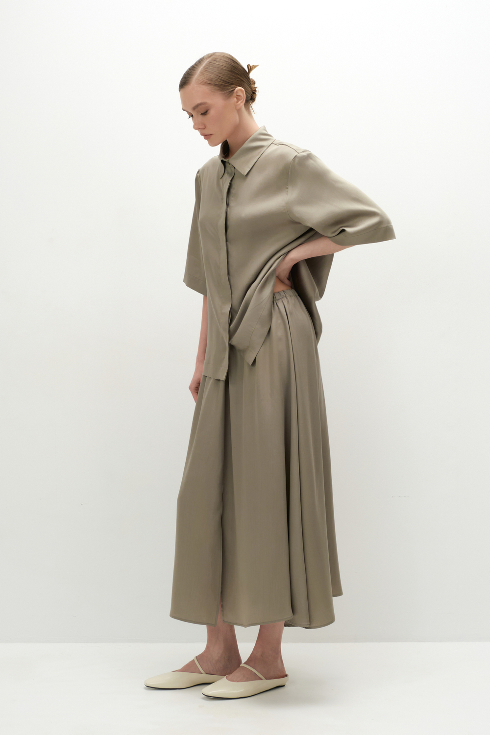 Юбка струящаяся