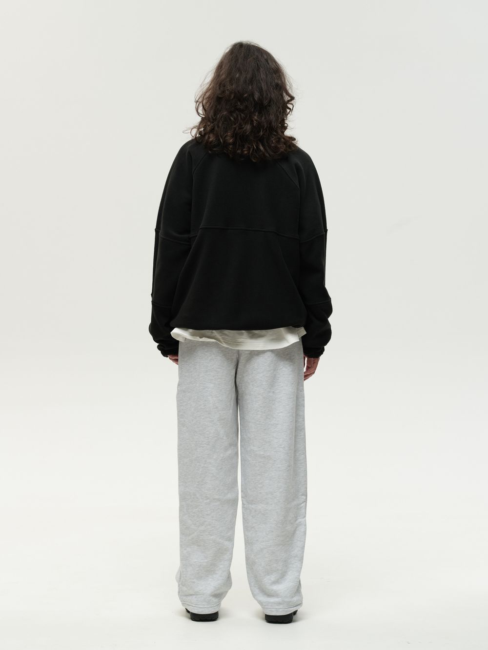 Толстовка One Two Drawstring Half-Zipped черная