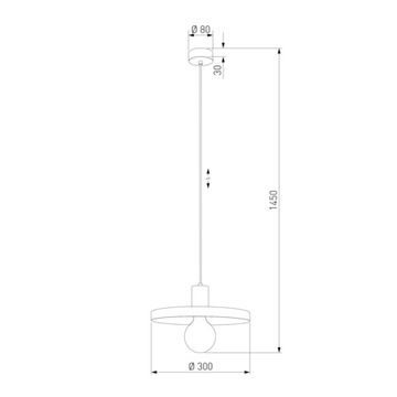 Подвесной светильник 1*E27 a070969 красный/ бежевый 10954 SILA SABIA TK Lighting