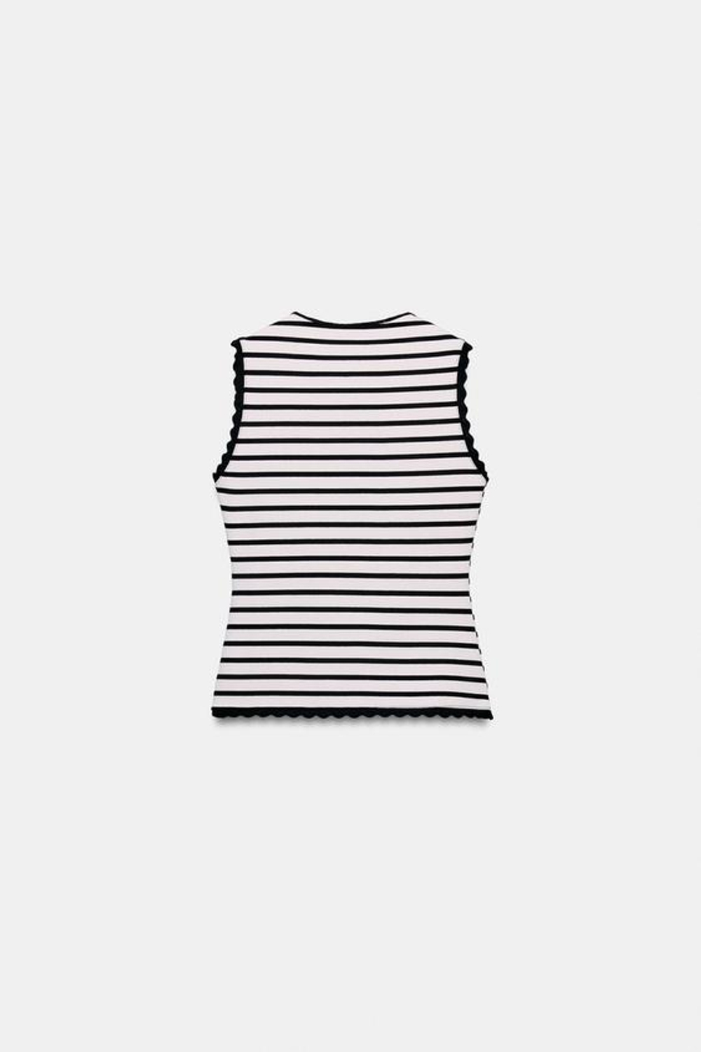 ZARA ТОП-ЖИЛЕТ В ПОЛОСКУ С ПУГОВИЦАМИ, ПОЛОСКИ