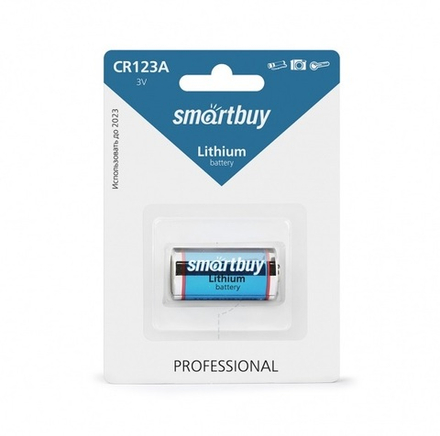 Литиевый элемент питания Smartbuy CR123A/1B (12/144) (SBBL-123A-1B)
