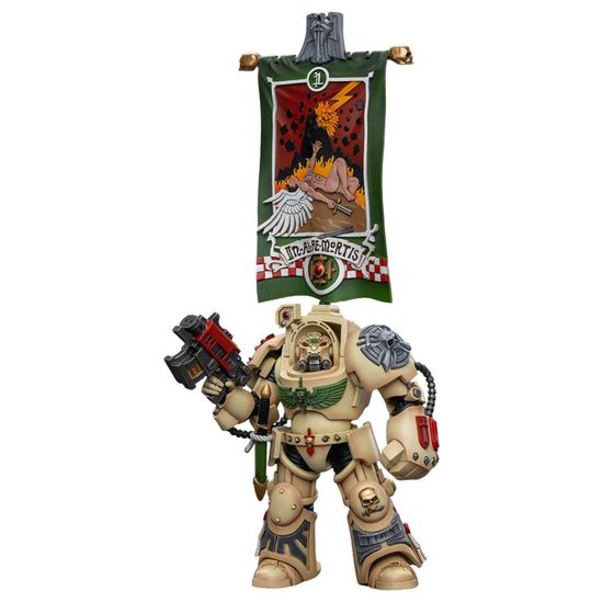 Фигурка Warhammer 40K Dark Angels Deathwing Ancient with Company Banner 1:18