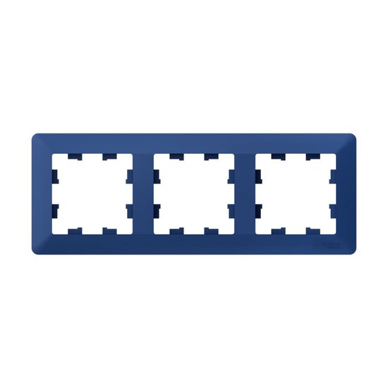 Рамка 3-м AtlasDesign Air аквамарин/дым. черн. SE ATN221103