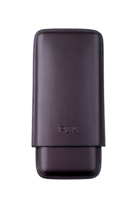 Чехол P&A на 3 сигары Cohiba Beike 56, кожа, коричневый T1348-brown