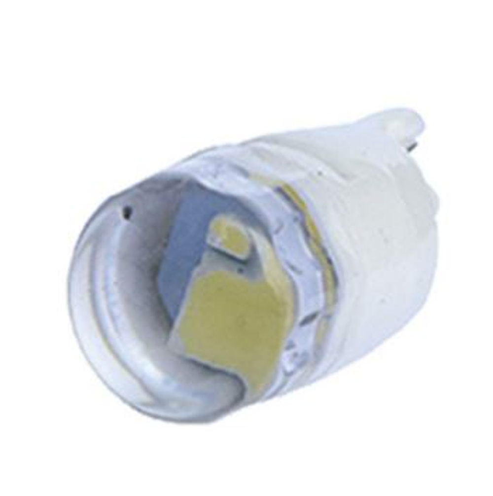 Светодиод 24V T10  2SMD 2835 белый Ceramic CL Прозрач насечк на стекл (без цок) X0011-24\TC-B-TM