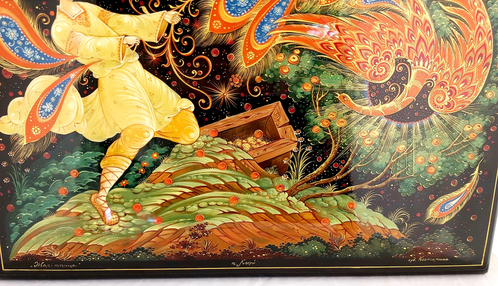 Панно Палех "Жар-птица"