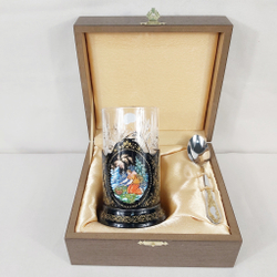 Чайный набор "Двенадцать месяцев" (Ручная роспись Палех)