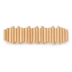 Вешалка настенная Picket, 61 см, 8 крючков, натуральное дерево