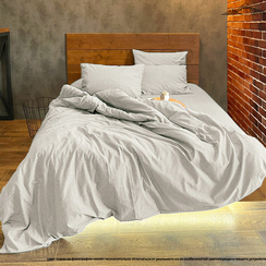 Вареный (стираный) хлопок, цв.Светло-серый (13-4108) | ш.250 см | 145 г/м² | хлопок-100%