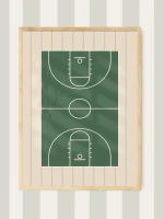 Постер для детской мальчика 50х70 см спорт ретро стиль