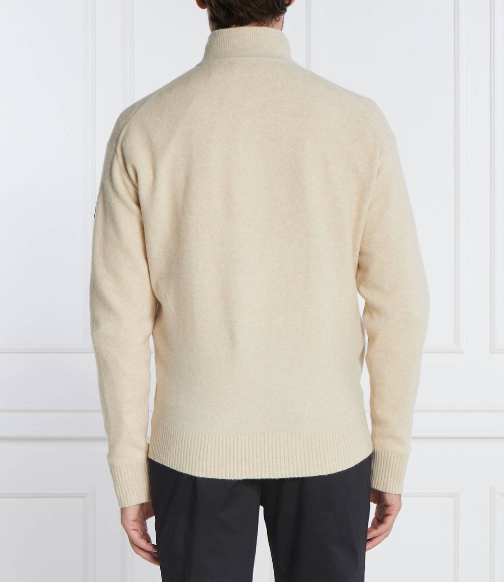 Свитер LYCRA BLEND BUTTON QUARTER ZIP Calvin Klein - бежевый(K10K111960)