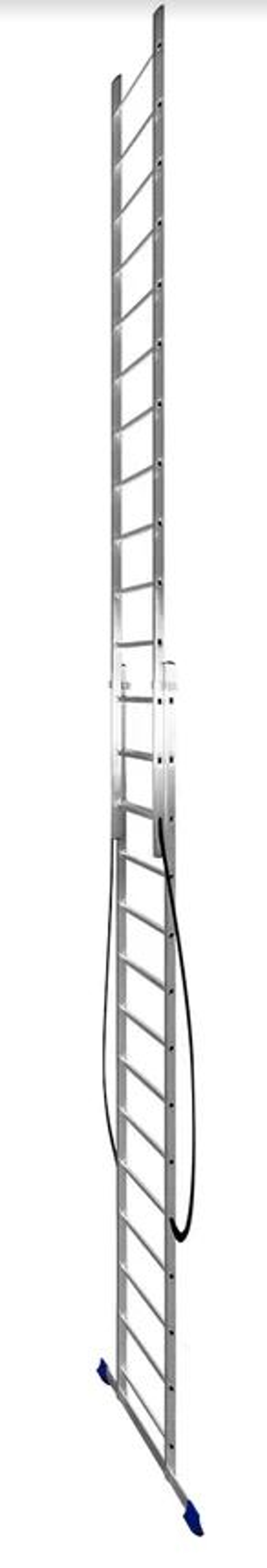 Лестница алюмин.  2секц* 14ступеней (3,97м-6,68м) / МОНТАЖНИК