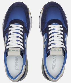 Premiata Mick 5692 Синие с белым замшевые