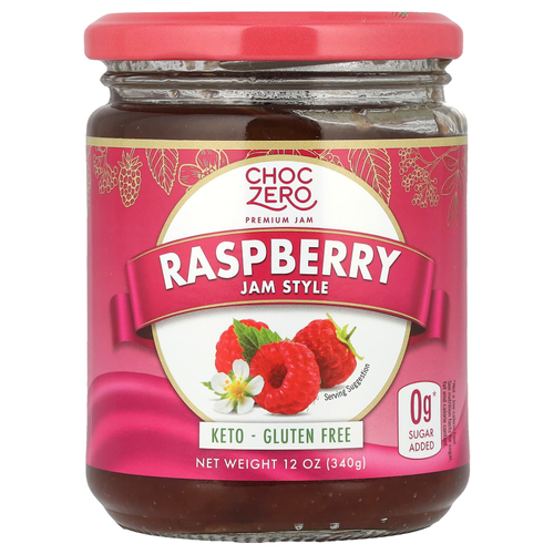 ChocZero, малиновый джем, 340 г (12 унций)