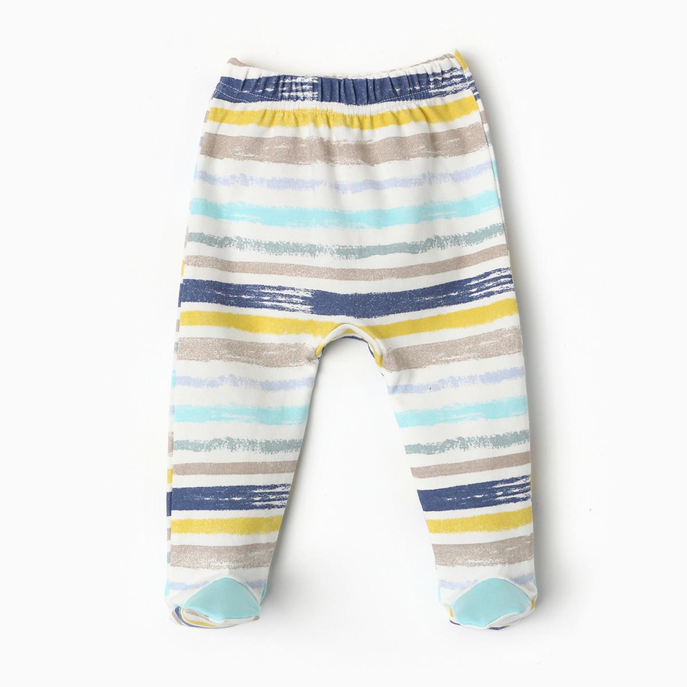 Ползунки детские, цвет белый/полоски, р. 62 9927058 (BONITO)