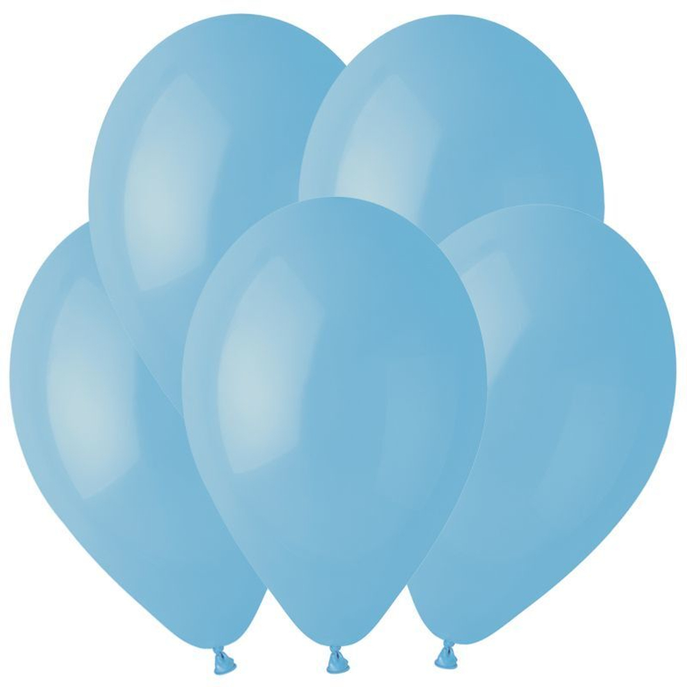 И 10"/25 см, Пастель Нежно-голубой (Baby Blue 72), 100 шт.