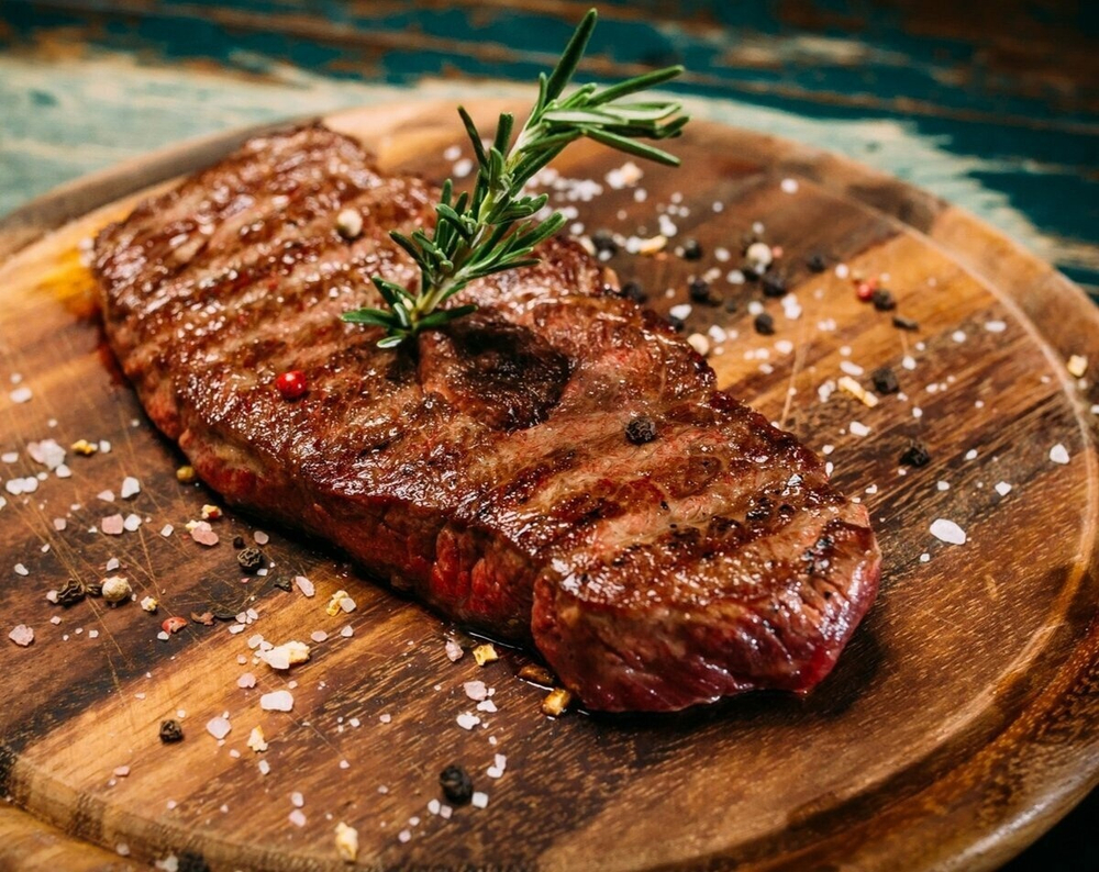 Стейк с овощами 450г.