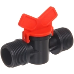 Муфта соединительная с наружней резьбой и краном 3/4» ДоброСад