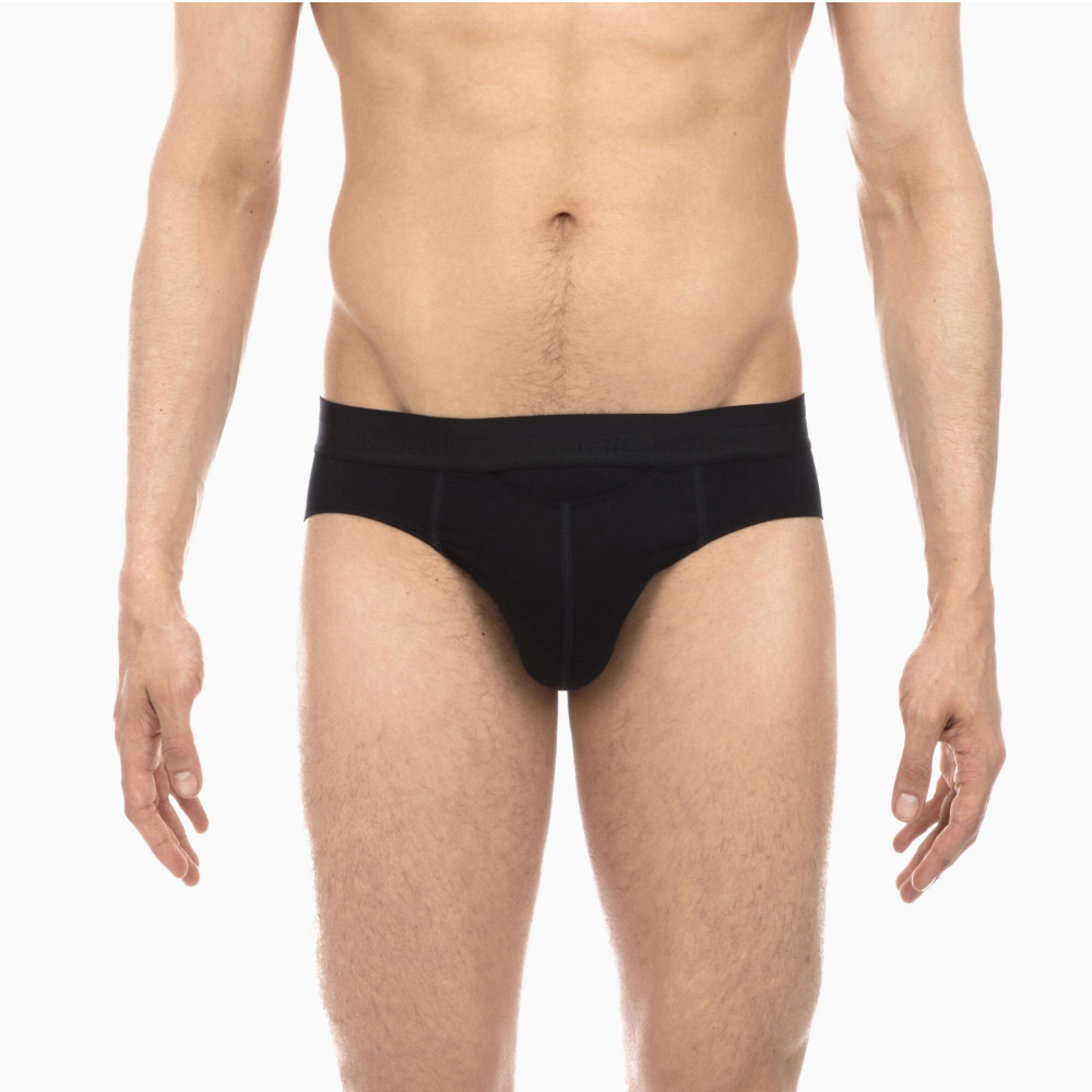 Мужские трусы брифы черные HOM HO1 Mini Briefs HO1 359521_400004