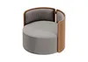 Кресло крутящееся Lagom 800 (капучино твид, орех)